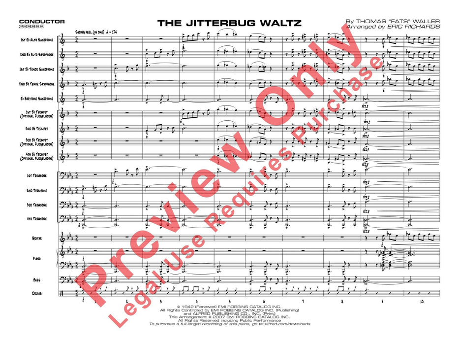 The Jitterbug Waltz 圓舞曲 總譜 | 小雅音樂 Hsiaoya Music