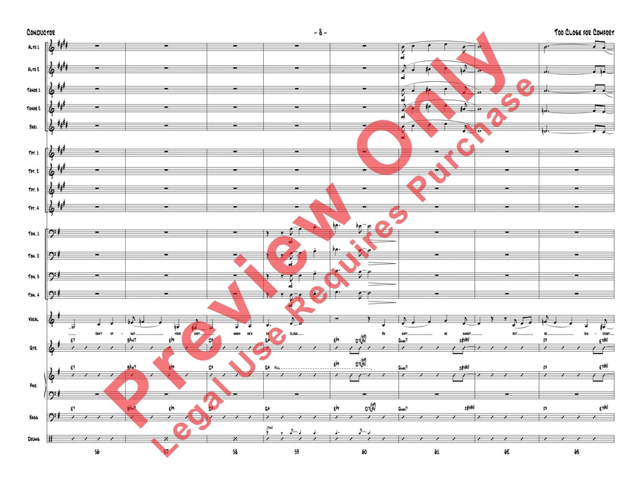 Too Close for Comfort 總譜 | 小雅音樂 Hsiaoya Music