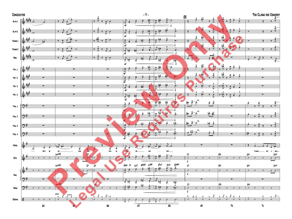 Too Close for Comfort 總譜 | 小雅音樂 Hsiaoya Music