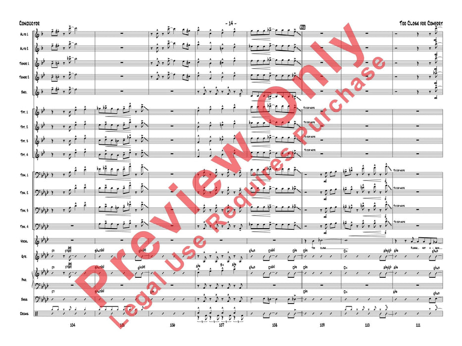 Too Close for Comfort 總譜 | 小雅音樂 Hsiaoya Music