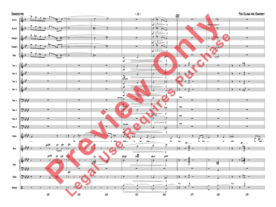 Too Close for Comfort 總譜 | 小雅音樂 Hsiaoya Music