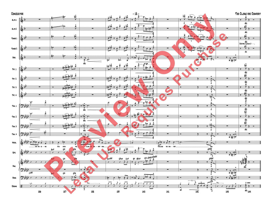 Too Close for Comfort 總譜 | 小雅音樂 Hsiaoya Music