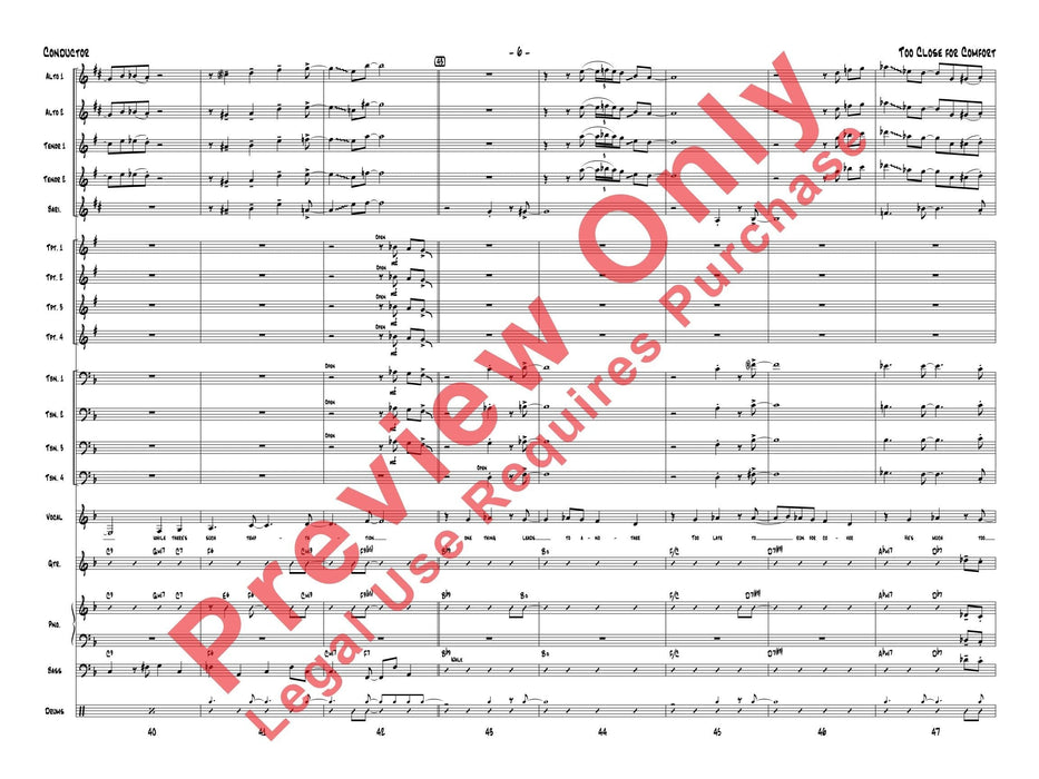 Too Close for Comfort 總譜 | 小雅音樂 Hsiaoya Music