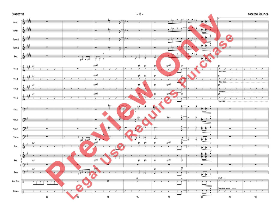 Backrow Politics 總譜 | 小雅音樂 Hsiaoya Music