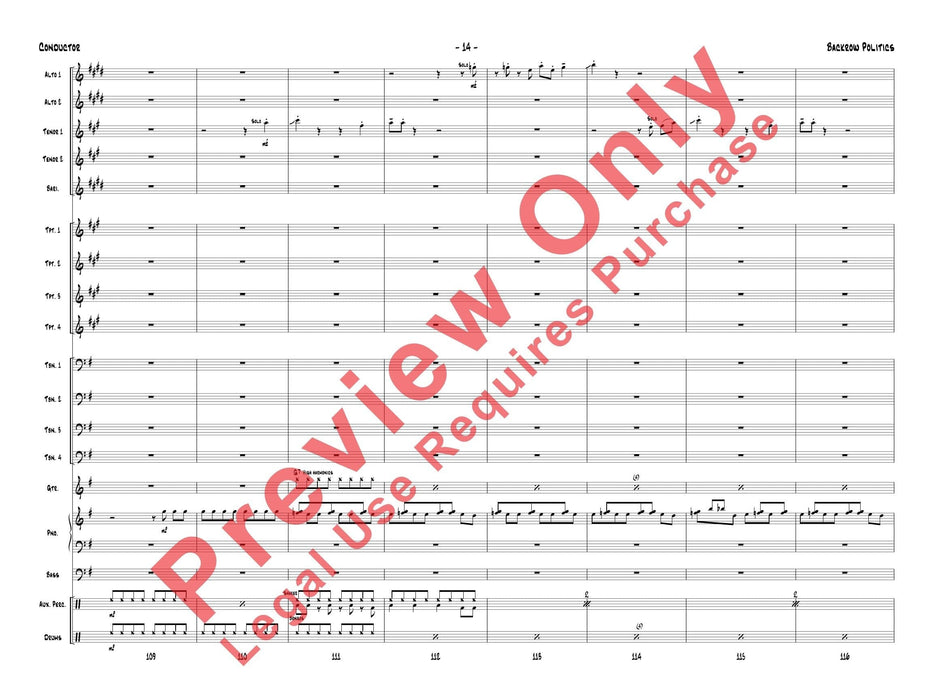 Backrow Politics 總譜 | 小雅音樂 Hsiaoya Music