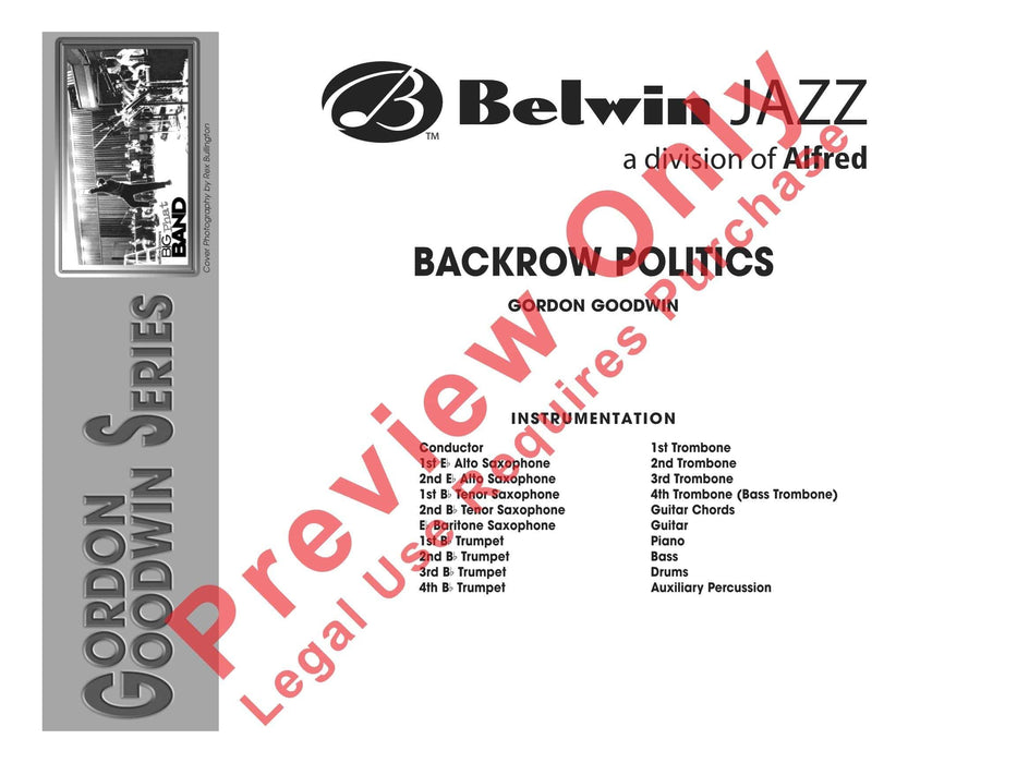 Backrow Politics 總譜 | 小雅音樂 Hsiaoya Music