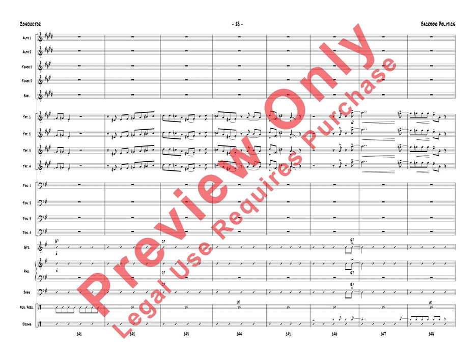 Backrow Politics 總譜 | 小雅音樂 Hsiaoya Music