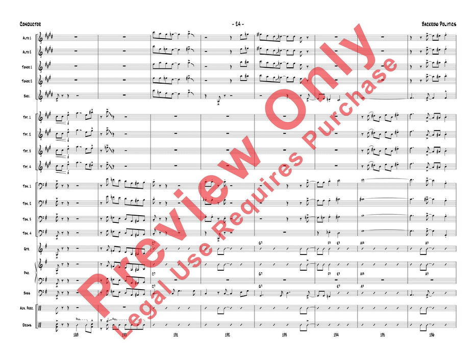 Backrow Politics 總譜 | 小雅音樂 Hsiaoya Music