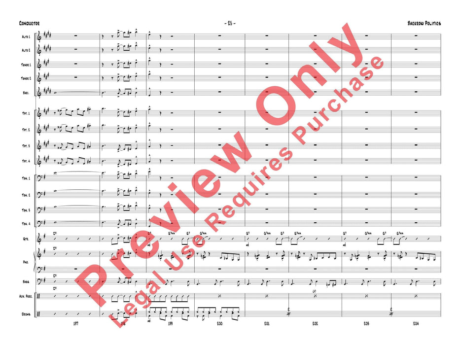 Backrow Politics 總譜 | 小雅音樂 Hsiaoya Music