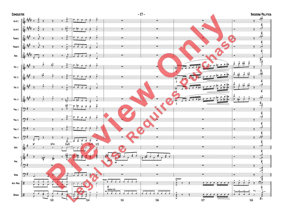 Backrow Politics 總譜 | 小雅音樂 Hsiaoya Music