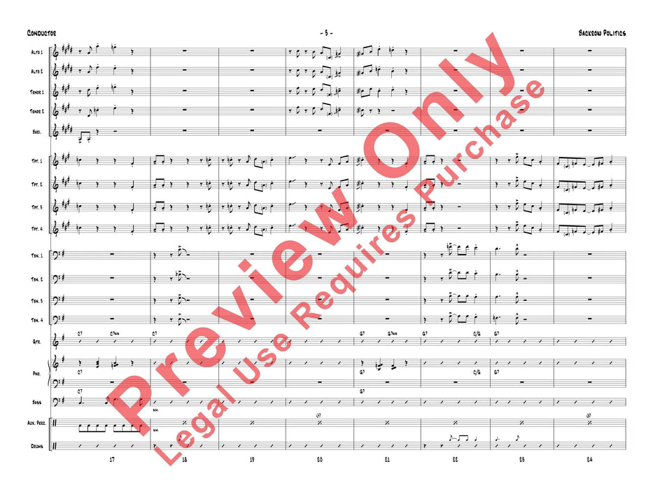 Backrow Politics 總譜 | 小雅音樂 Hsiaoya Music