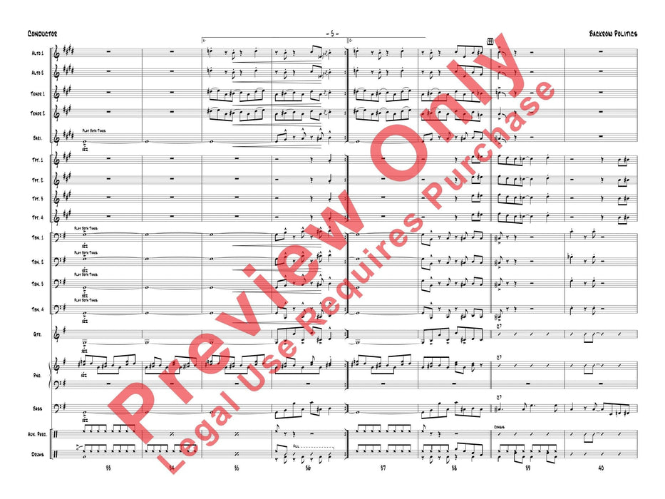 Backrow Politics 總譜 | 小雅音樂 Hsiaoya Music