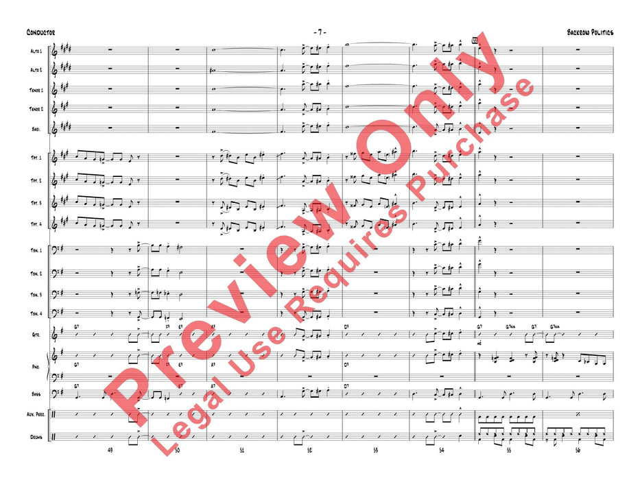 Backrow Politics 總譜 | 小雅音樂 Hsiaoya Music