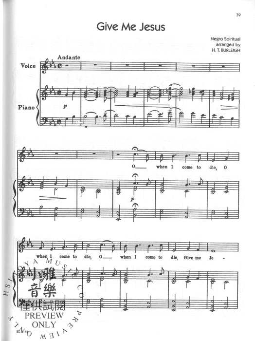 The Spirituals of Harry T. Burleigh | 小雅音樂 Hsiaoya Music