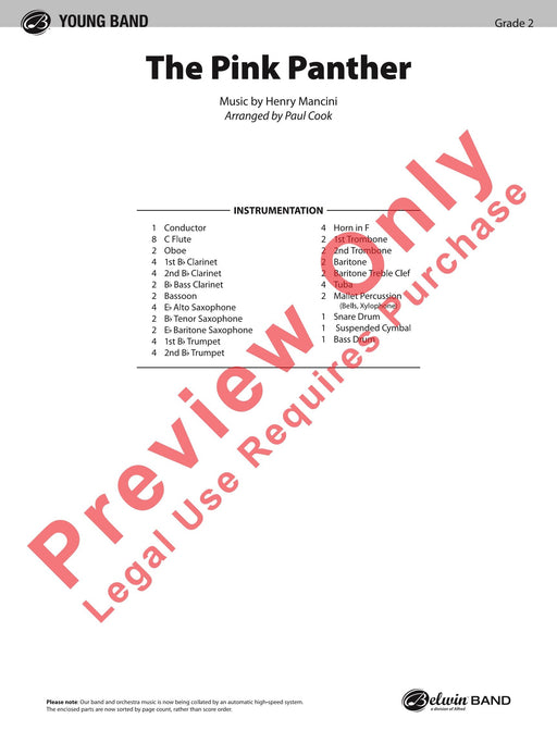 The Pink Panther 總譜 | 小雅音樂 Hsiaoya Music