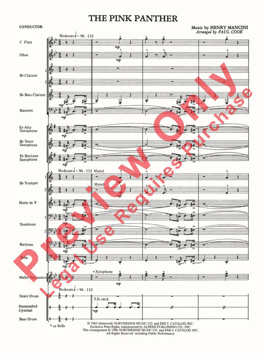 The Pink Panther 總譜 | 小雅音樂 Hsiaoya Music