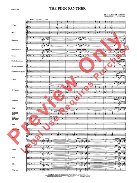 The Pink Panther 總譜 | 小雅音樂 Hsiaoya Music