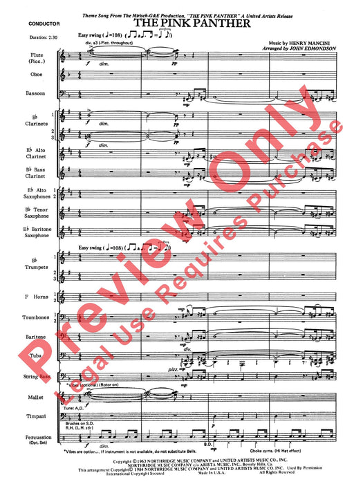 The Pink Panther 總譜 | 小雅音樂 Hsiaoya Music