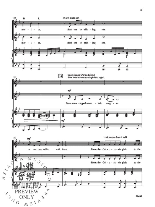 Of Thee I Sing! A Celebration of America's Music for 2-Part Choirs | 小雅音樂 Hsiaoya Music