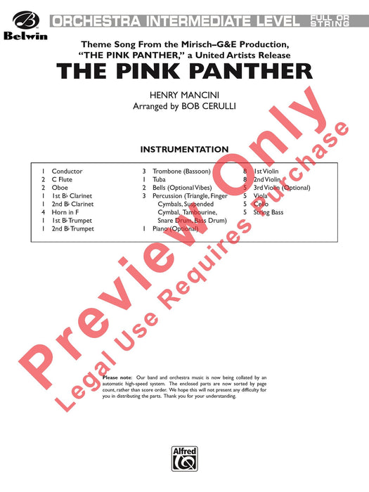 The Pink Panther 總譜 | 小雅音樂 Hsiaoya Music