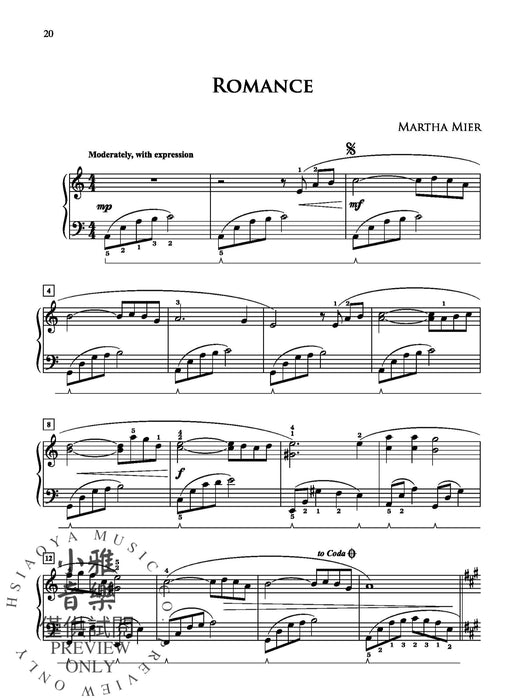 Romantic Sketches, Book 2 10 Delightful Solos in Romantic Style 獨奏 風格 | 小雅音樂 Hsiaoya Music