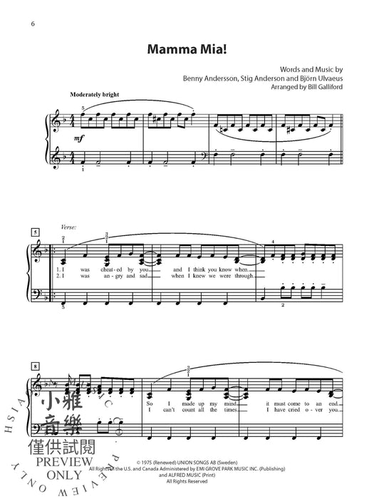 Mamma Mia! (Broadway's Best) Selections from the Musical | 小雅音樂 Hsiaoya Music