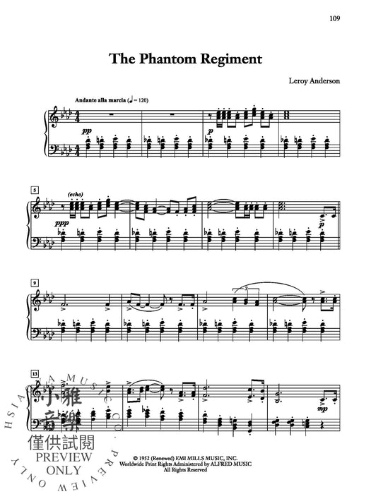 Leroy Anderson at the Piano Complete Works for Solo Piano -- Centennial Edition 鋼琴 獨奏 鋼琴 | 小雅音樂 Hsiaoya Music