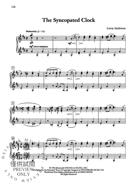 Leroy Anderson at the Piano Complete Works for Solo Piano -- Centennial Edition 鋼琴 獨奏 鋼琴 | 小雅音樂 Hsiaoya Music