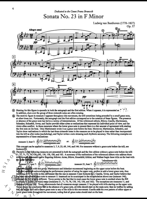 Beethoven: Sonata No. 23 in F Minor, Opus 57 Appassionata 貝多芬 奏鳴曲 作品 熱情 | 小雅音樂 Hsiaoya Music