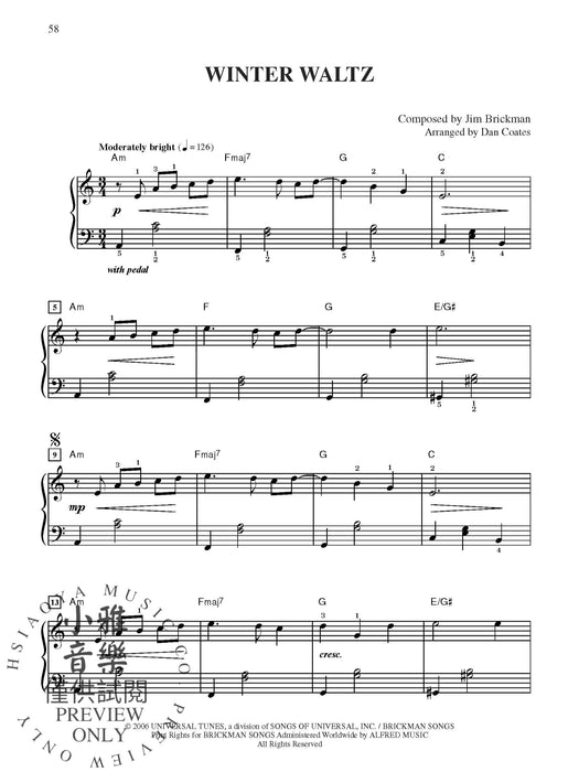 The Essential Jim Brickman, Volume 1: Piano Solos 鋼琴 獨奏 | 小雅音樂 Hsiaoya Music