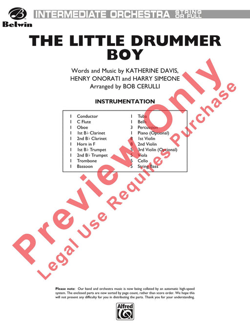 The Little Drummer Boy 總譜 | 小雅音樂 Hsiaoya Music