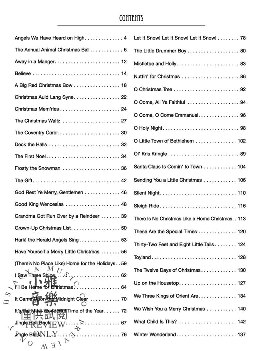 The Christmas Songbook Music for the Holidays! | 小雅音樂 Hsiaoya Music