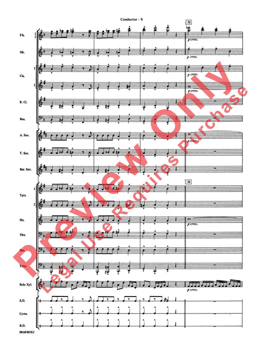 Fiddle-Faddle Featuring Solo Xylophone or Marimba 提琴 獨奏木琴 馬林巴琴 總譜 | 小雅音樂 Hsiaoya Music