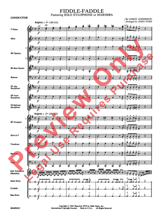 Fiddle-Faddle Featuring Solo Xylophone or Marimba 提琴 獨奏木琴 馬林巴琴 | 小雅音樂 Hsiaoya Music