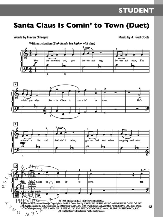 The Music Tree: Christmas, Part 3 4 Solos and 2 Duets for Student and Teacher 獨奏 二重奏 | 小雅音樂 Hsiaoya Music