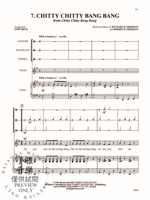 Broadway Rhythm Band Sing and Play Down the Great White Way! 10 Unison Showtunes with Optional Rhythm Band 百老匯節奏 同度 節奏 | 小雅音樂 Hsiaoya Music