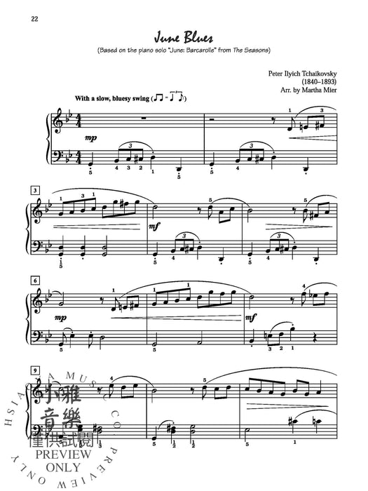 Classical Jazz, Rags & Blues, Book 2 9 Classical Melodies Arranged in Jazz Styles for Intermediate Pianists 古典 藍調 古典 爵士音樂 | 小雅音樂 Hsiaoya Music