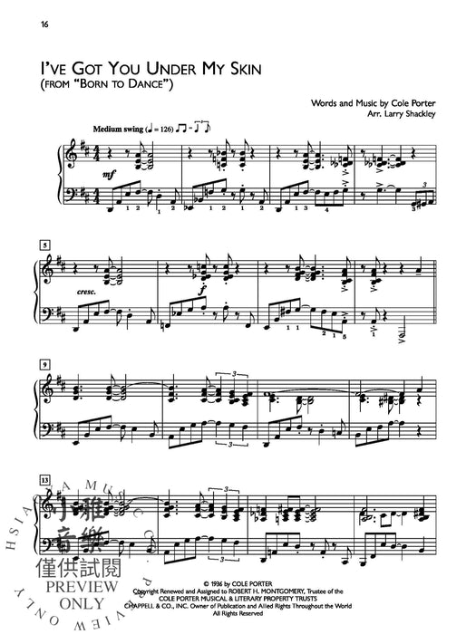 Popular Performer: Porter The Songs of Cole Porter | 小雅音樂 Hsiaoya Music