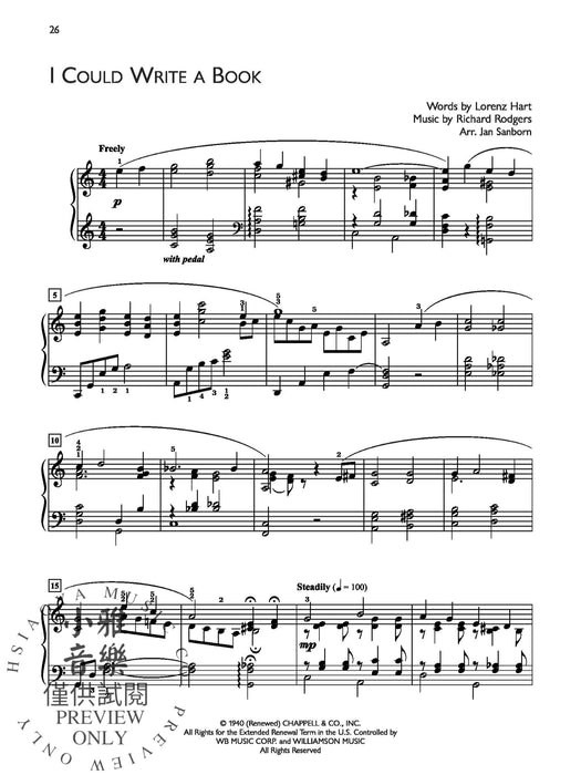 Popular Performer: Rodgers and Hart The Songs of Richard Rodgers and Lorenz Hart | 小雅音樂 Hsiaoya Music