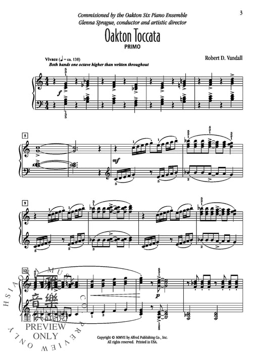 Oakton Toccata 觸技曲 | 小雅音樂 Hsiaoya Music