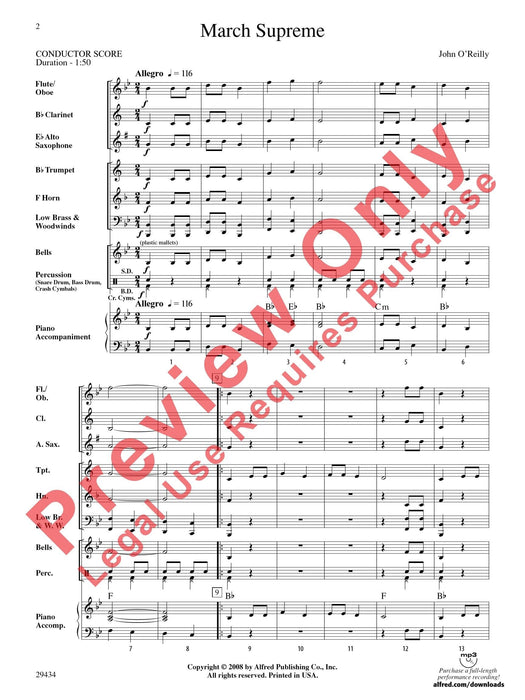 March Supreme 進行曲 總譜 | 小雅音樂 Hsiaoya Music