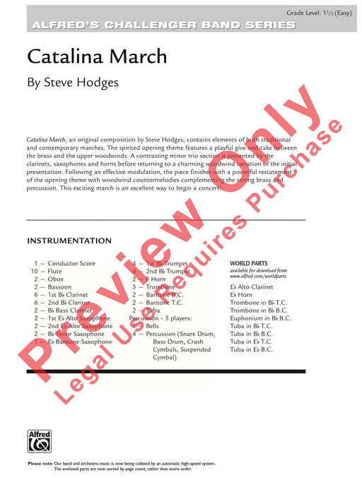 Catalina March 進行曲 總譜 | 小雅音樂 Hsiaoya Music