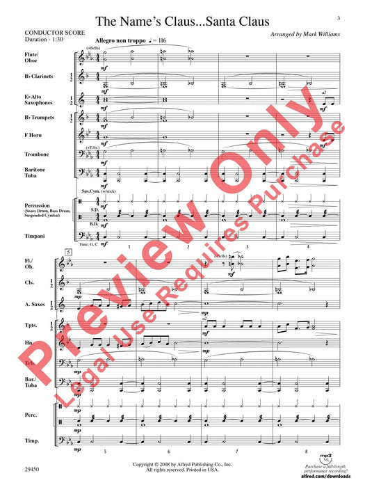 The Name's Claus . . . Santa Claus 總譜 | 小雅音樂 Hsiaoya Music