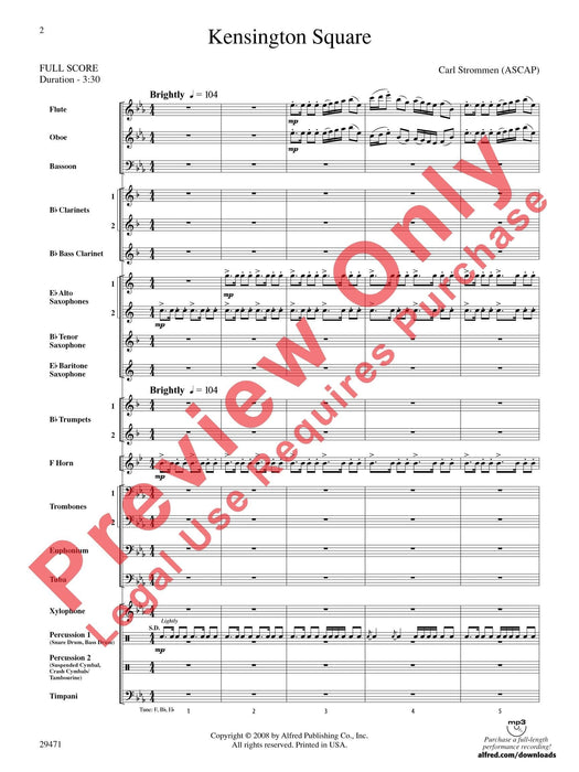 Kensington Square 總譜 | 小雅音樂 Hsiaoya Music