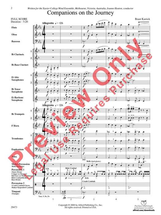 Companions on the Journey 總譜 | 小雅音樂 Hsiaoya Music