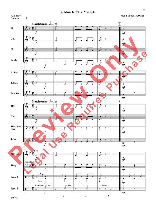 Belwin Very Beginning Band Kit #4 A Complete Concert Including: Russian Folk Dance / Popcorn / Lullaby / March of the Midgets 音樂會 民謠舞曲 搖籃曲進行曲 總譜 | 小雅音樂 Hsiaoya Music