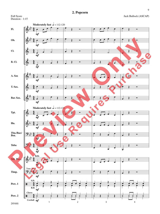 Belwin Very Beginning Band Kit #4 A Complete Concert Including: Russian Folk Dance / Popcorn / Lullaby / March of the Midgets 音樂會 民謠舞曲 搖籃曲進行曲 總譜 | 小雅音樂 Hsiaoya Music