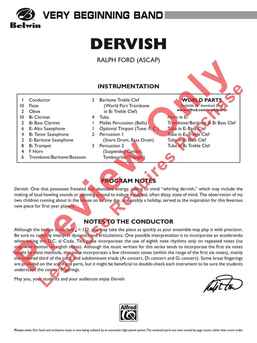 Dervish 總譜 | 小雅音樂 Hsiaoya Music