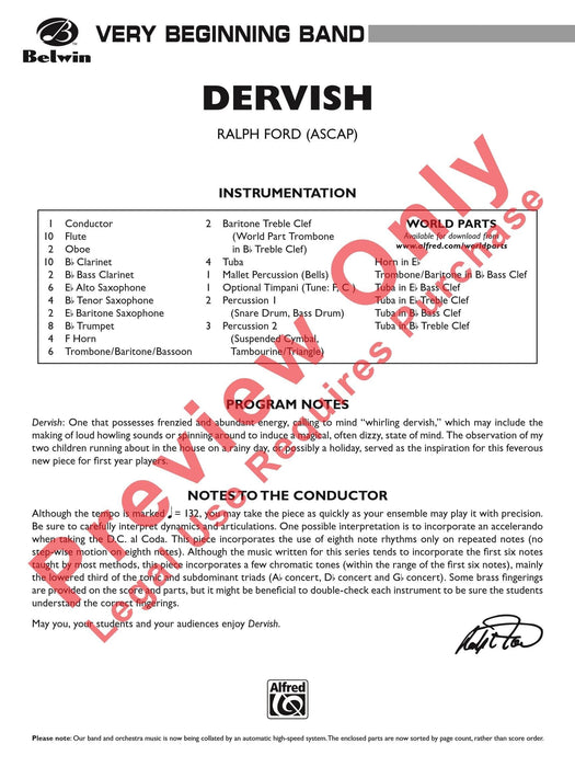 Dervish 總譜 | 小雅音樂 Hsiaoya Music