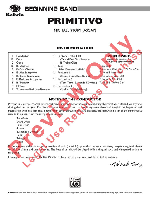 Primitivo 總譜 | 小雅音樂 Hsiaoya Music